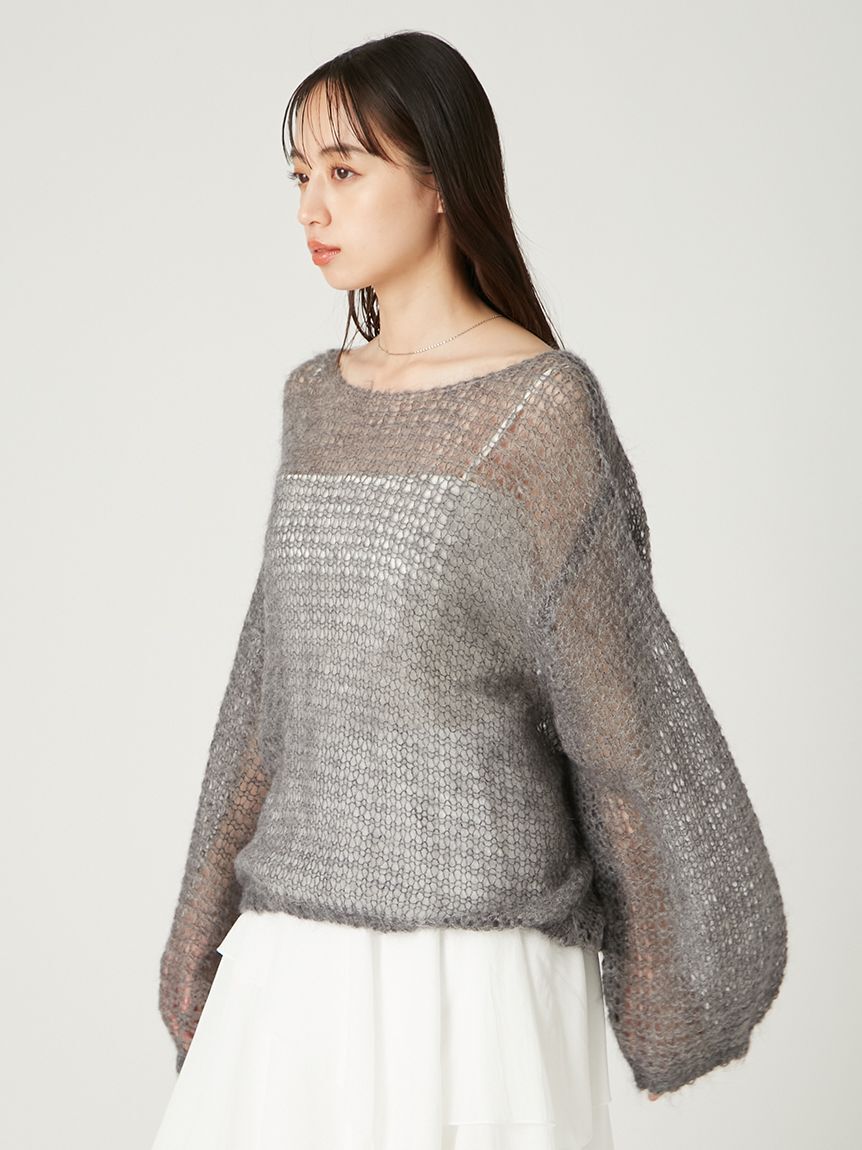 FRAY I.D「シアーモヘヤニットプルオーバー」|ニット・セーター|