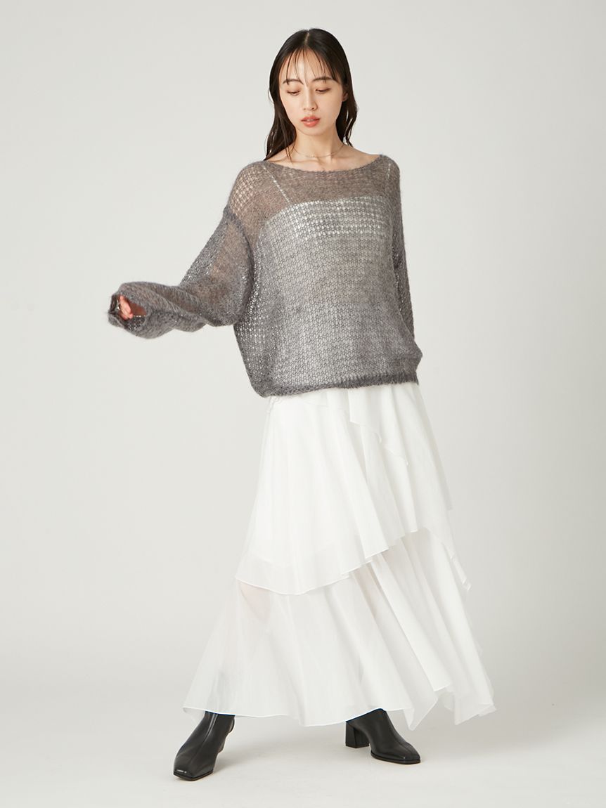 FRAY I.D「シアーモヘヤニットプルオーバー」|ニット・セーター|