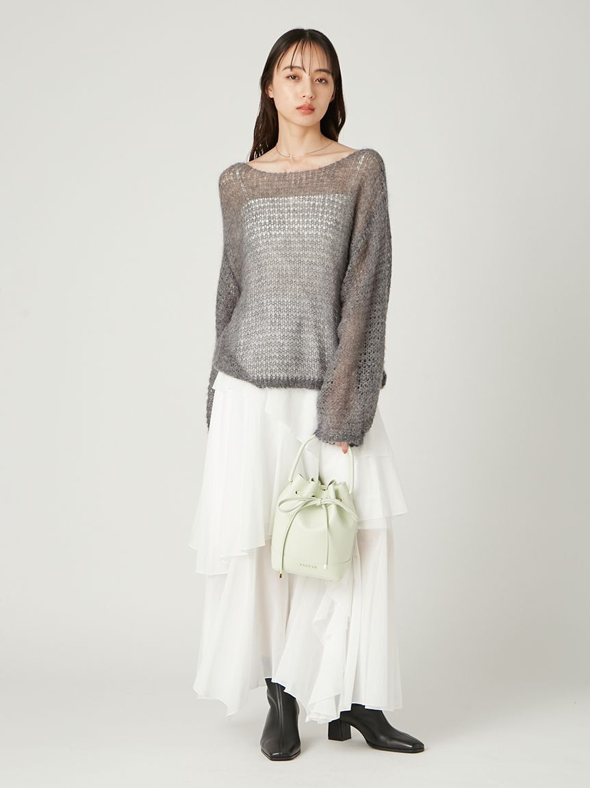 FRAY I.D「シアーモヘヤニットプルオーバー」|ニット・セーター|