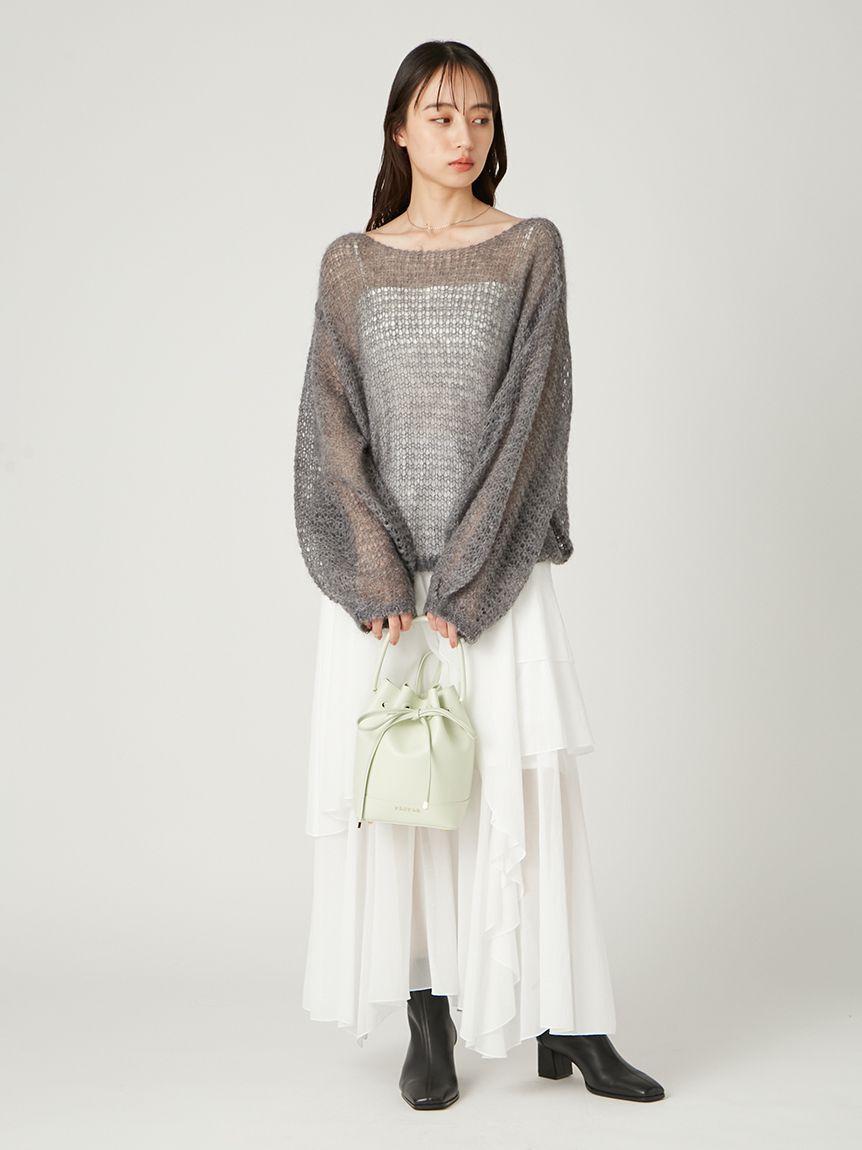 FRAY I.D「シアーモヘヤニットプルオーバー」|ニット・セーター|