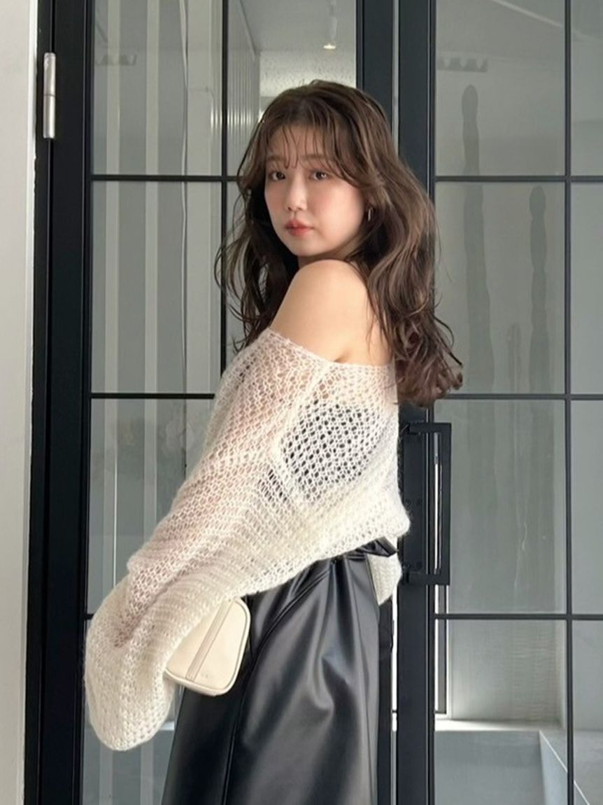 FRAY I.D「シアーモヘヤニットプルオーバー」|ニット・セーター|