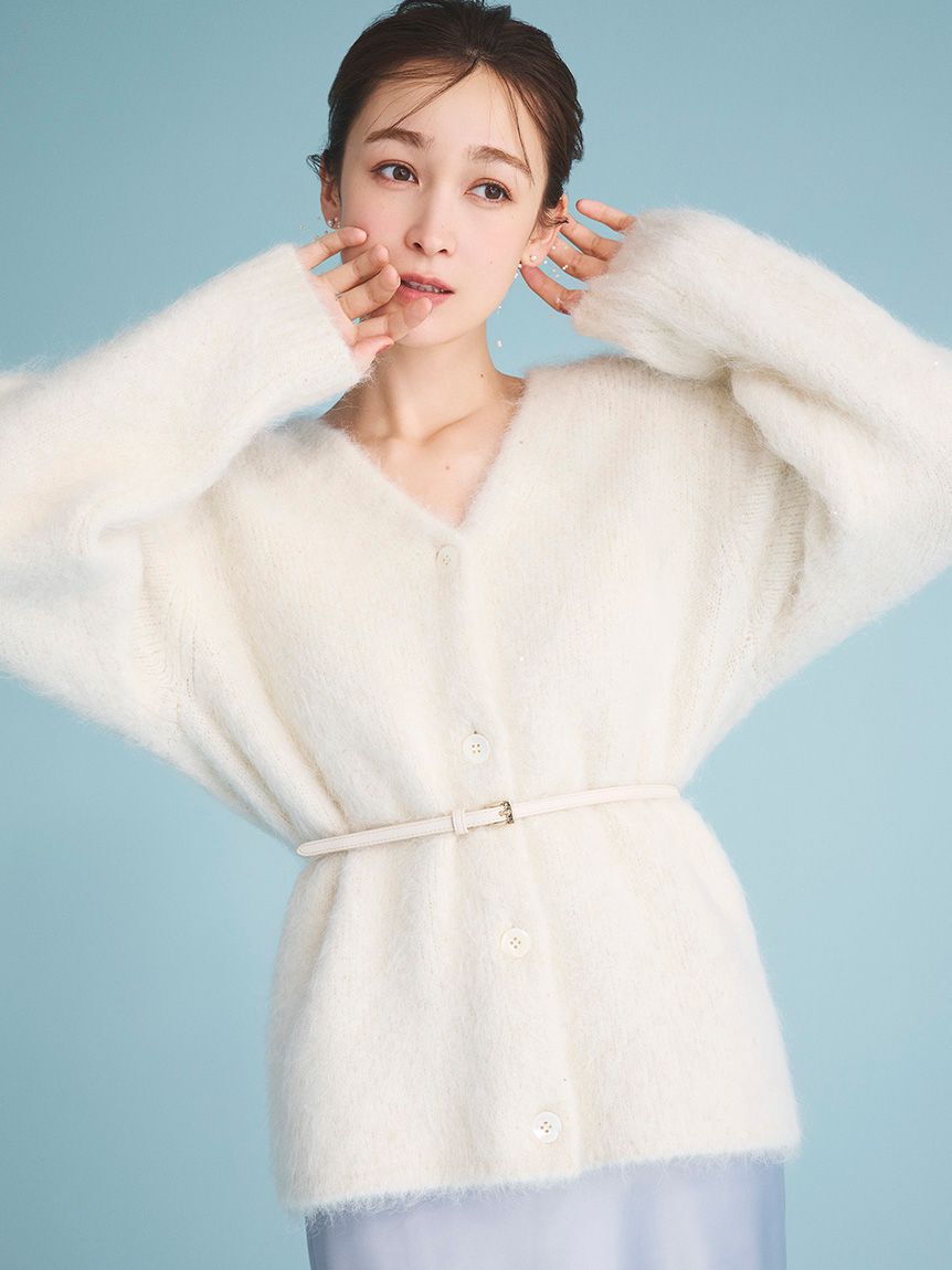 CELFORD「スパークルミディ丈カーディガン」|カーディガン|IVR