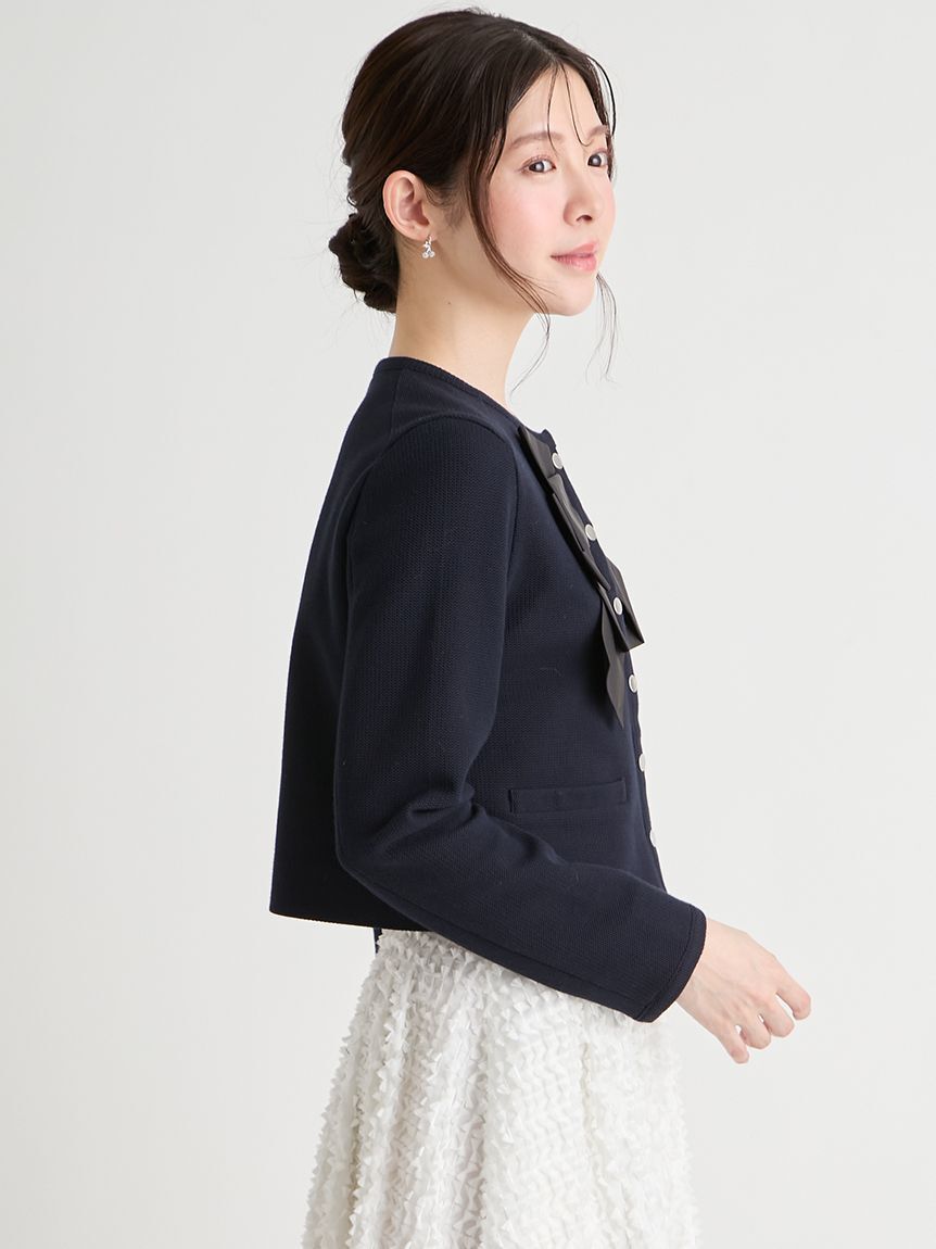 CELFORD「【洗える】リボンデザインジャケット」|テーラードジャケット|