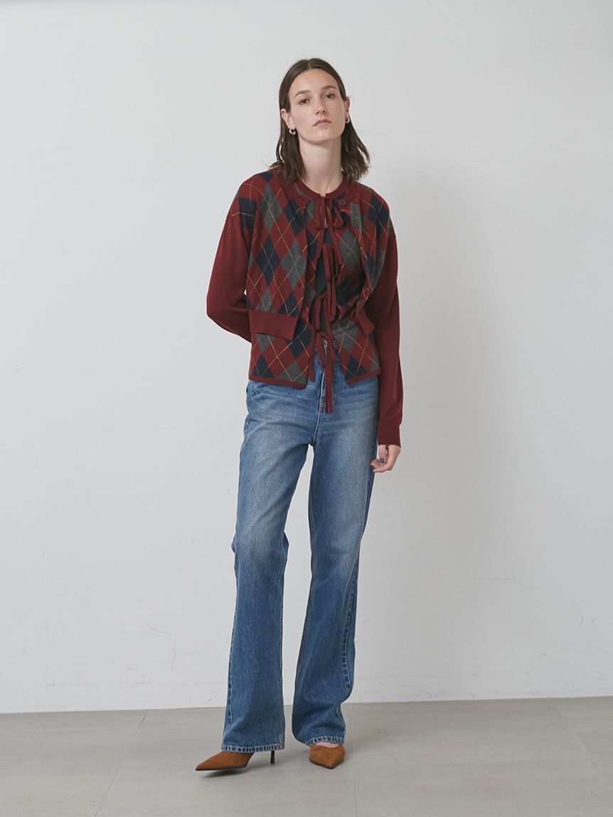 styling/「【セットアップ対応】セミフレアデニムパンツ」|デニム|