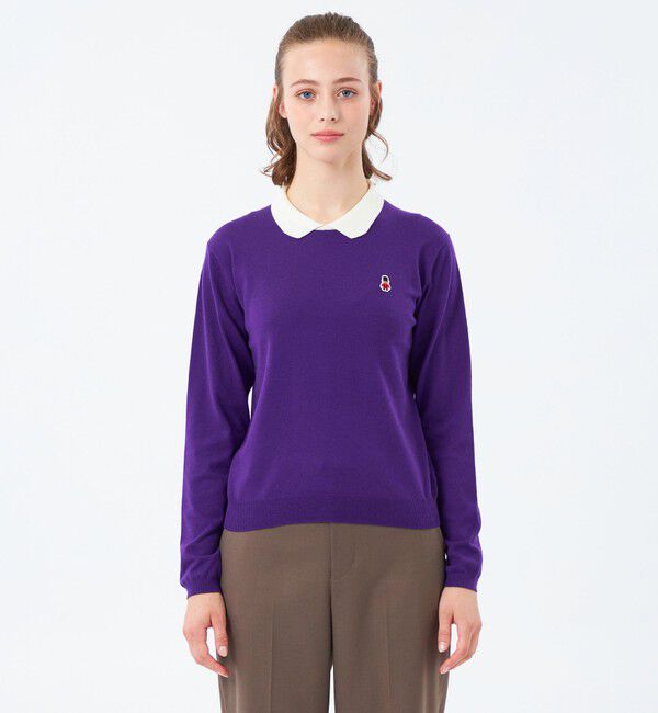 MACKINTOSH PHILOSOPHY「【WEB&一部店舗限定】バッキンガムベア ワッペンニットポロ」|ニット・セーター|