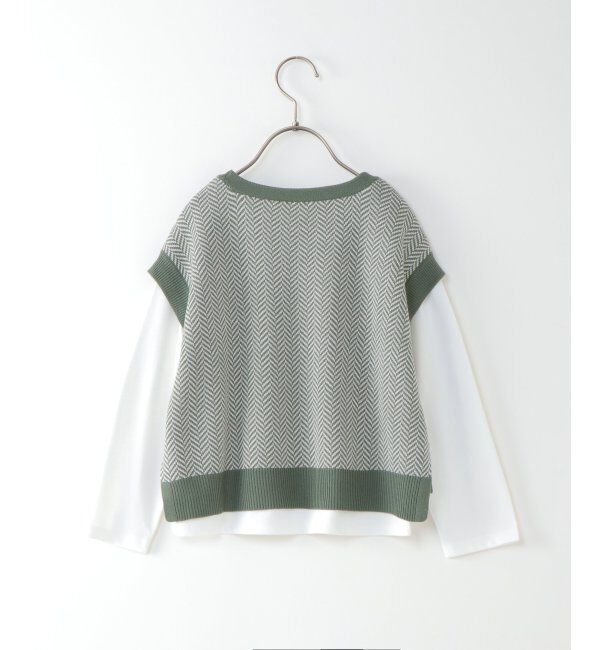 ikka kids「【キッズ】LKヘリンボンニットベストアンサンブル（120~160cm）」|その他|