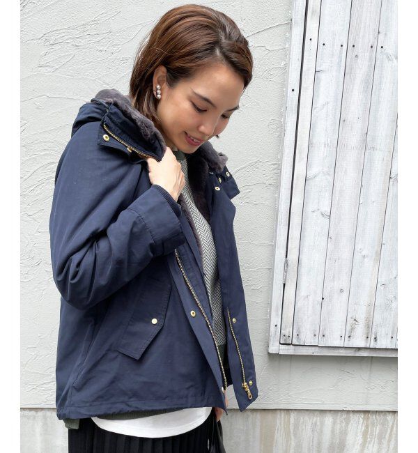 ikka「【雑誌 SPRiNG 12月号掲載】ボアライナー3WAYマウンテンパーカー」|ブルゾン・スタジャン|ノウコン