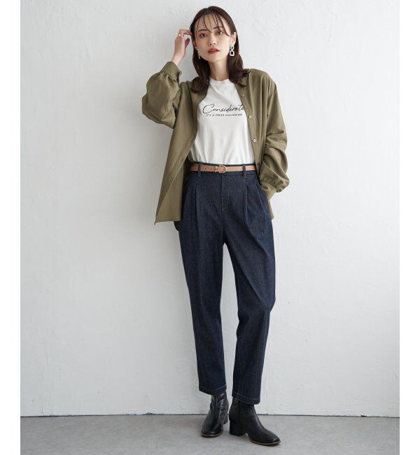 ikka「プレーンベルト 18mm」|ダウンベスト・ベスト|