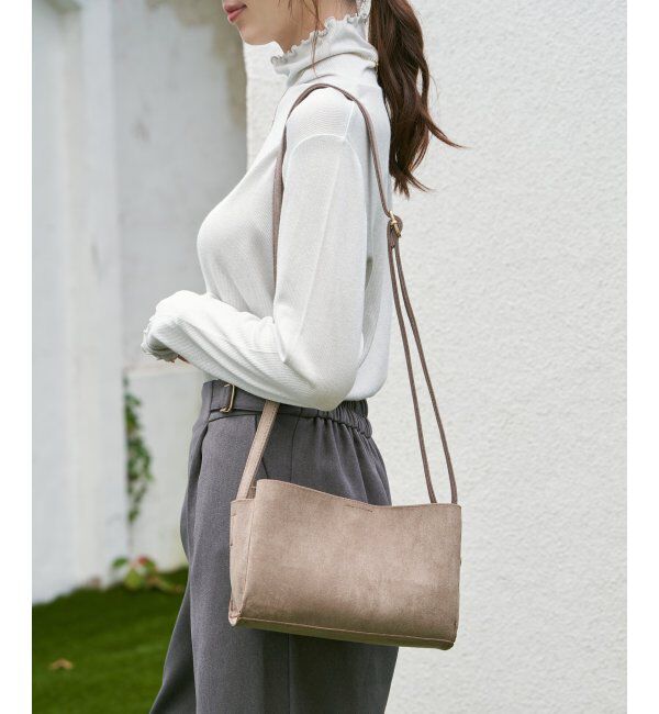 ikka「GOKU楽スエードショルダーバッグ」|その他|