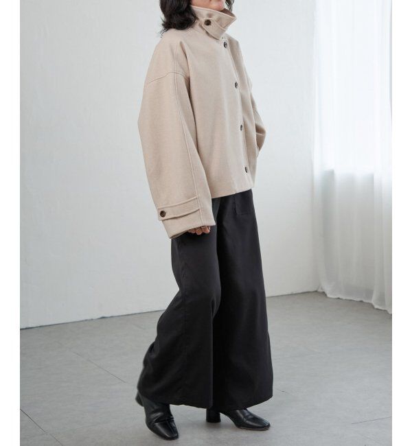 VENCE share style「フェイクモッサスタンドショートジャケット/スタンドカラー/ロングスリーブ」|その他|