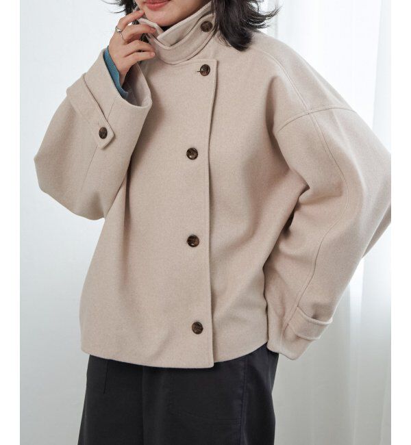 VENCE share style「フェイクモッサスタンドショートジャケット/スタンドカラー/ロングスリーブ」|その他|