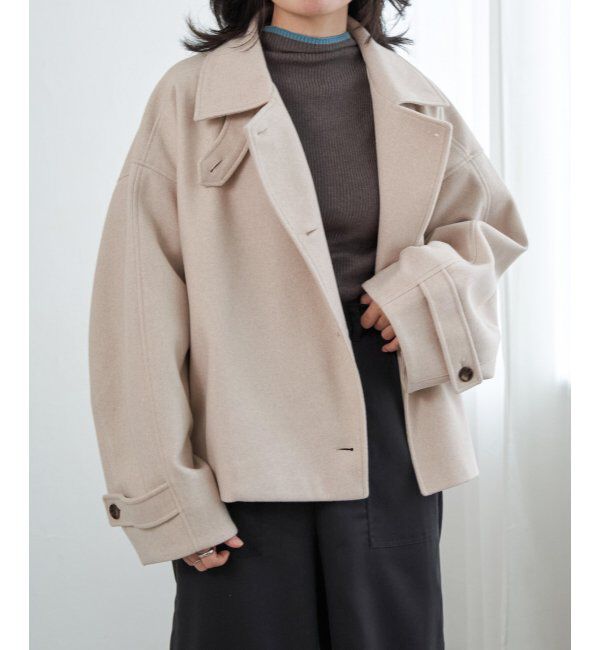 VENCE share style「フェイクモッサスタンドショートジャケット/スタンドカラー/ロングスリーブ」|その他|