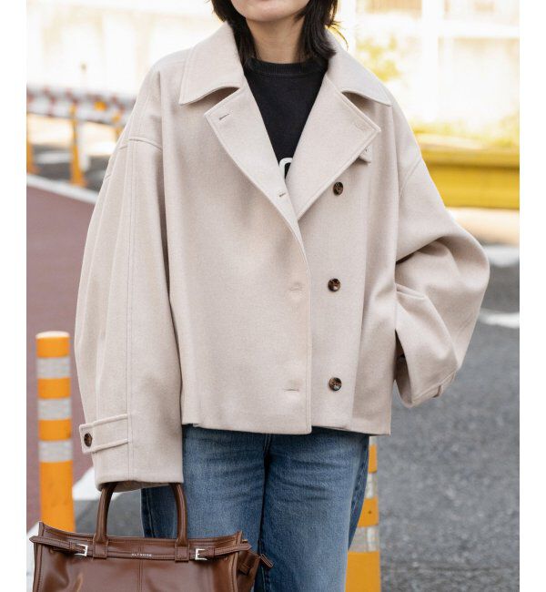 VENCE share style「フェイクモッサスタンドショートジャケット/スタンドカラー/ロングスリーブ」|その他|