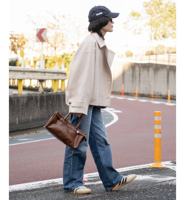 VENCE share style「フェイクモッサスタンドショートジャケット/スタンドカラー/ロングスリーブ」|その他|