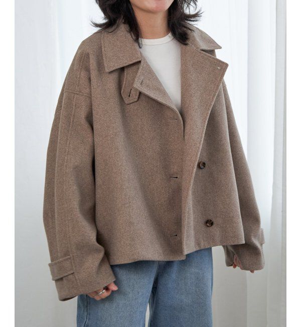 VENCE share style「フェイクモッサスタンドショートジャケット/スタンドカラー/ロングスリーブ」|その他|