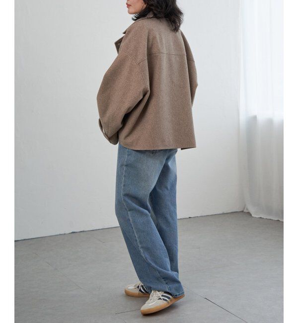 VENCE share style「フェイクモッサスタンドショートジャケット/スタンドカラー/ロングスリーブ」|その他|