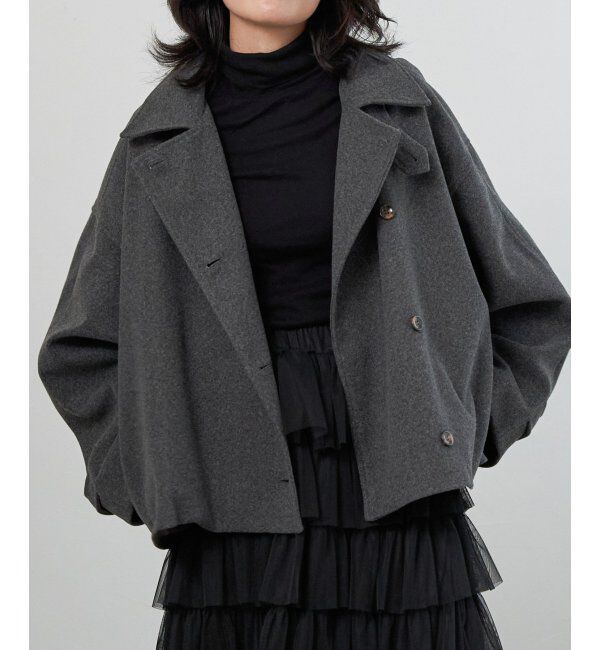 VENCE share style「フェイクモッサスタンドショートジャケット/スタンドカラー/ロングスリーブ」|その他|