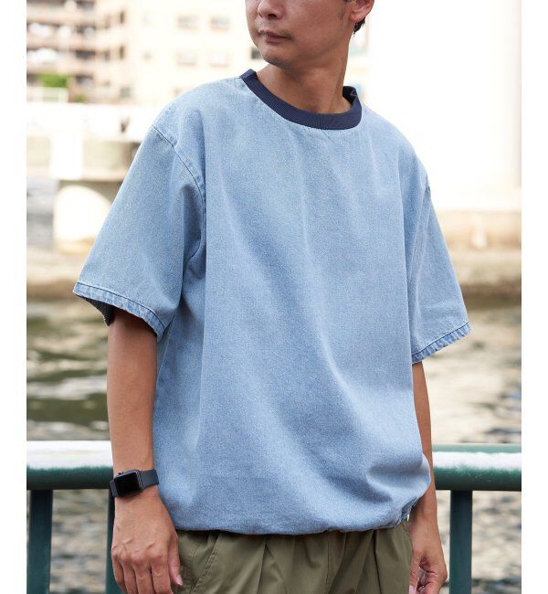 VENCE share style「デニムTシャツ」|Tシャツ・カットソー|