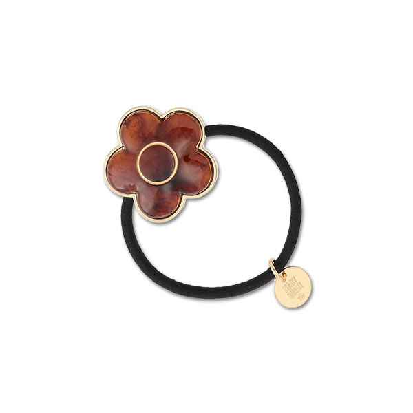 MARY QUANT「マーブルキャンディデイジー ヘアゴム」|ヘアゴム・シュシュ|ブラウン