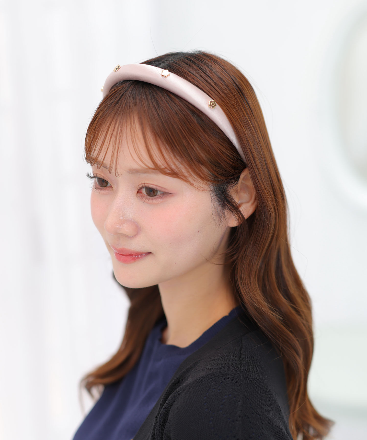 MARY QUANT「メタルプチデイジー カチューシャ」|カチューシャ|ピンクベージュ