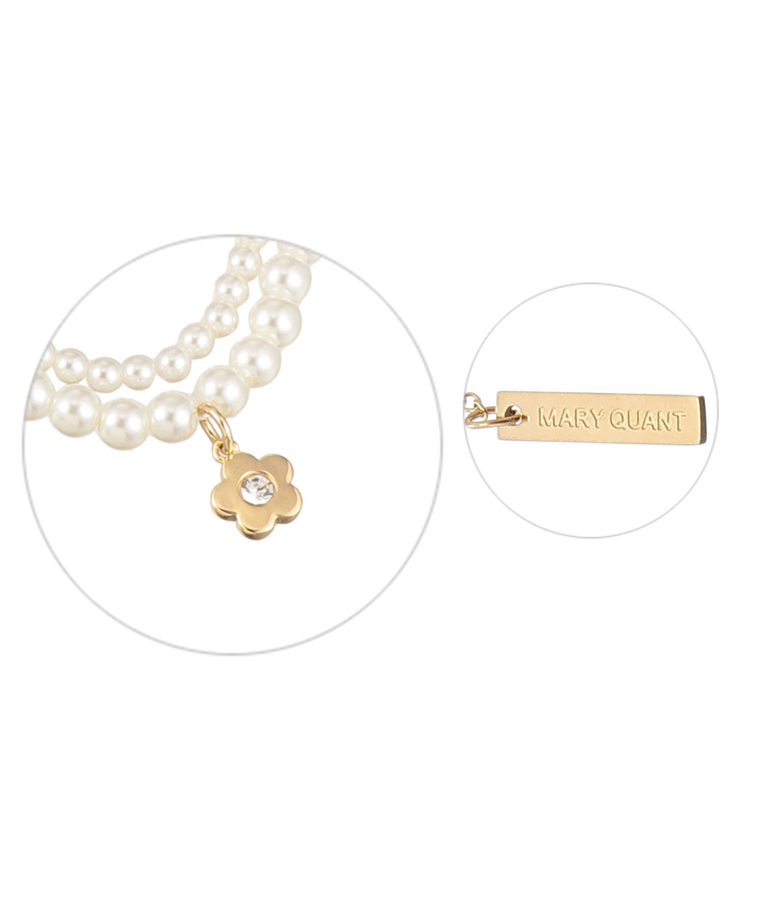 MARY QUANT「メタルデイジーパール ネックレス」|ネックレス|