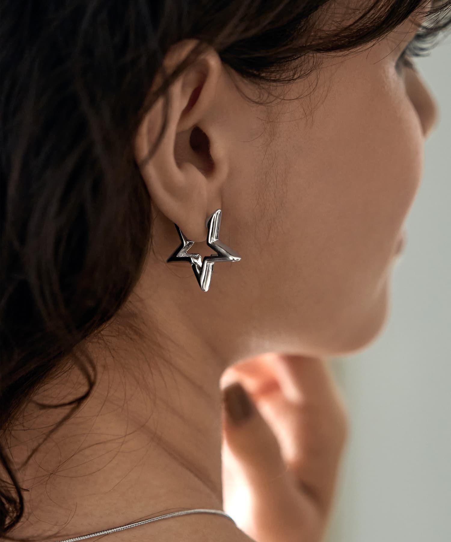 STYLE DELI「プチSTARフープピアス」|ピアス|
