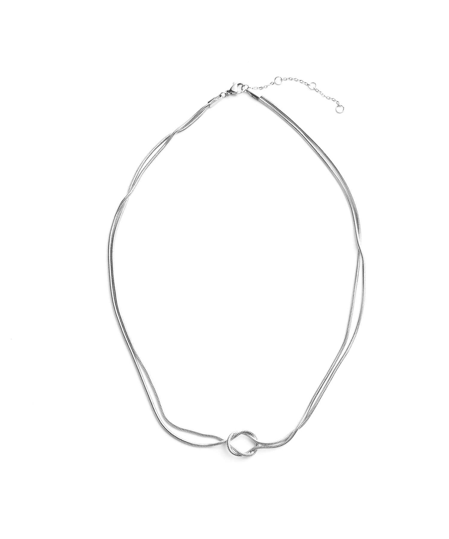 STYLE DELI「【DELI by】ノットデザインダブルラインネックレス」|ネックレス|