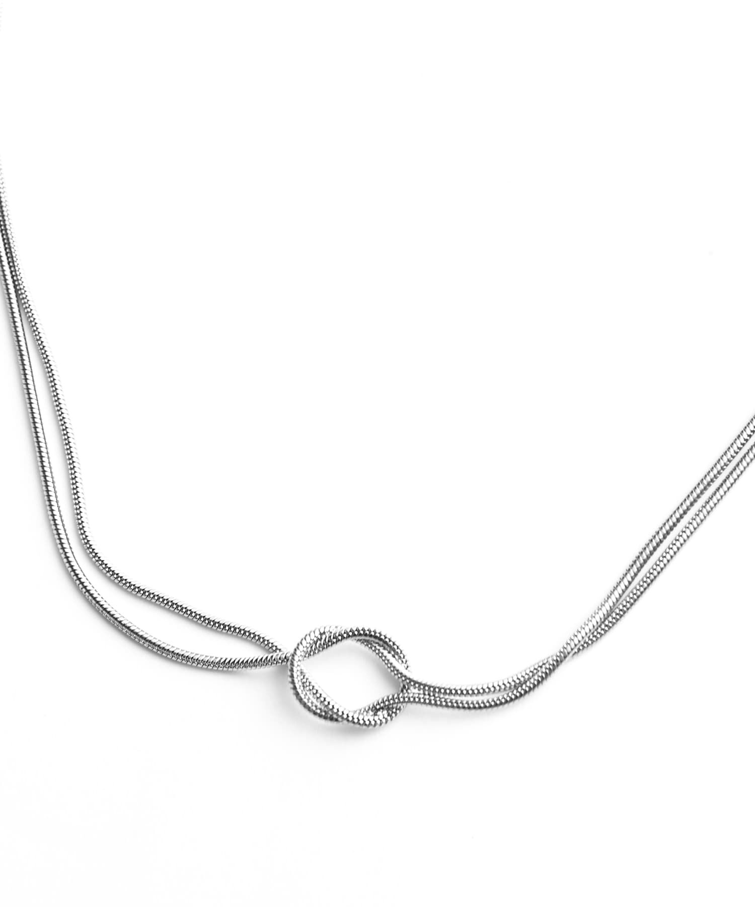 STYLE DELI「【DELI by】ノットデザインダブルラインネックレス」|ネックレス|