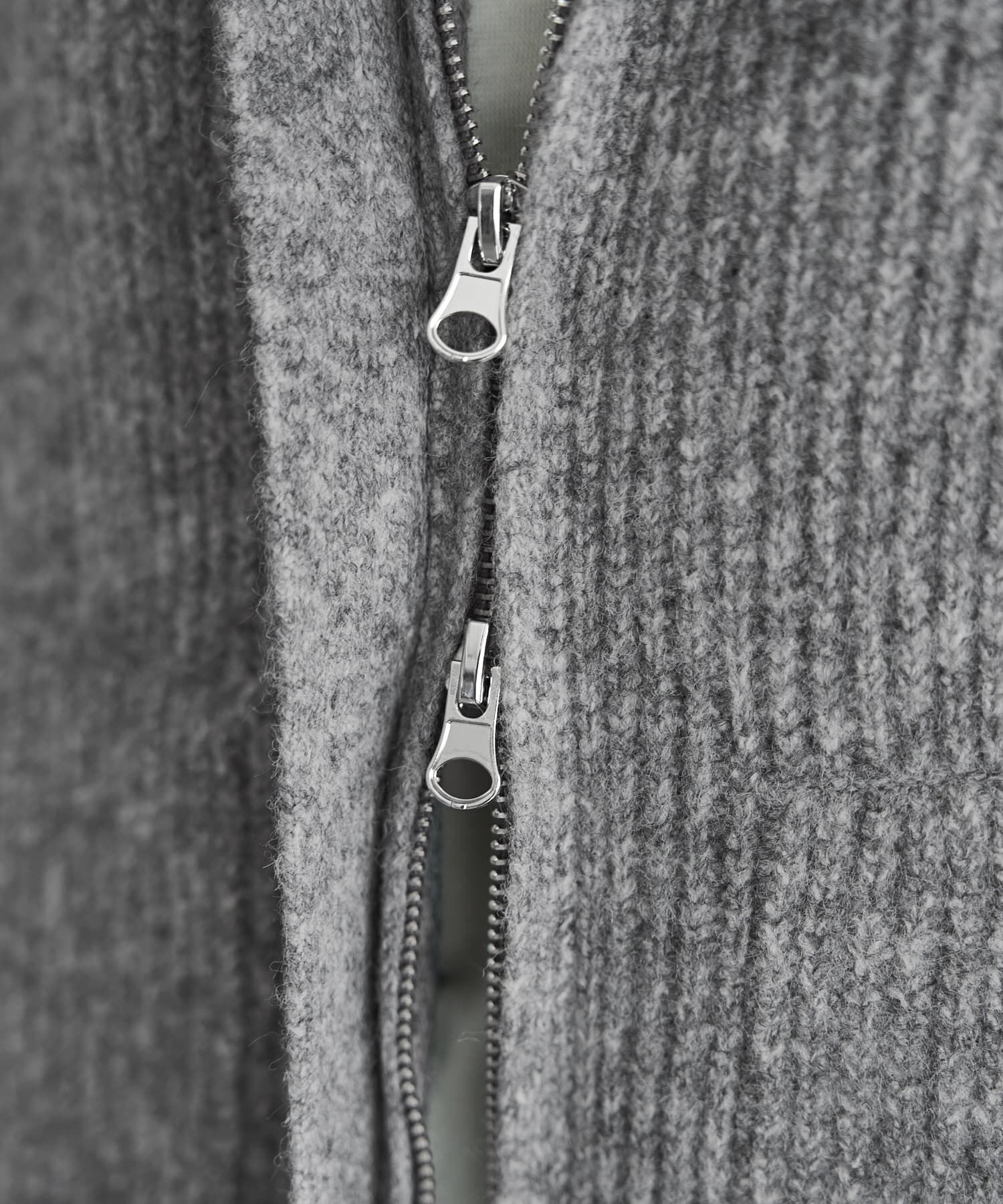 STYLE DELI「ダブルジップスタンドネックニットジャケット」|その他|