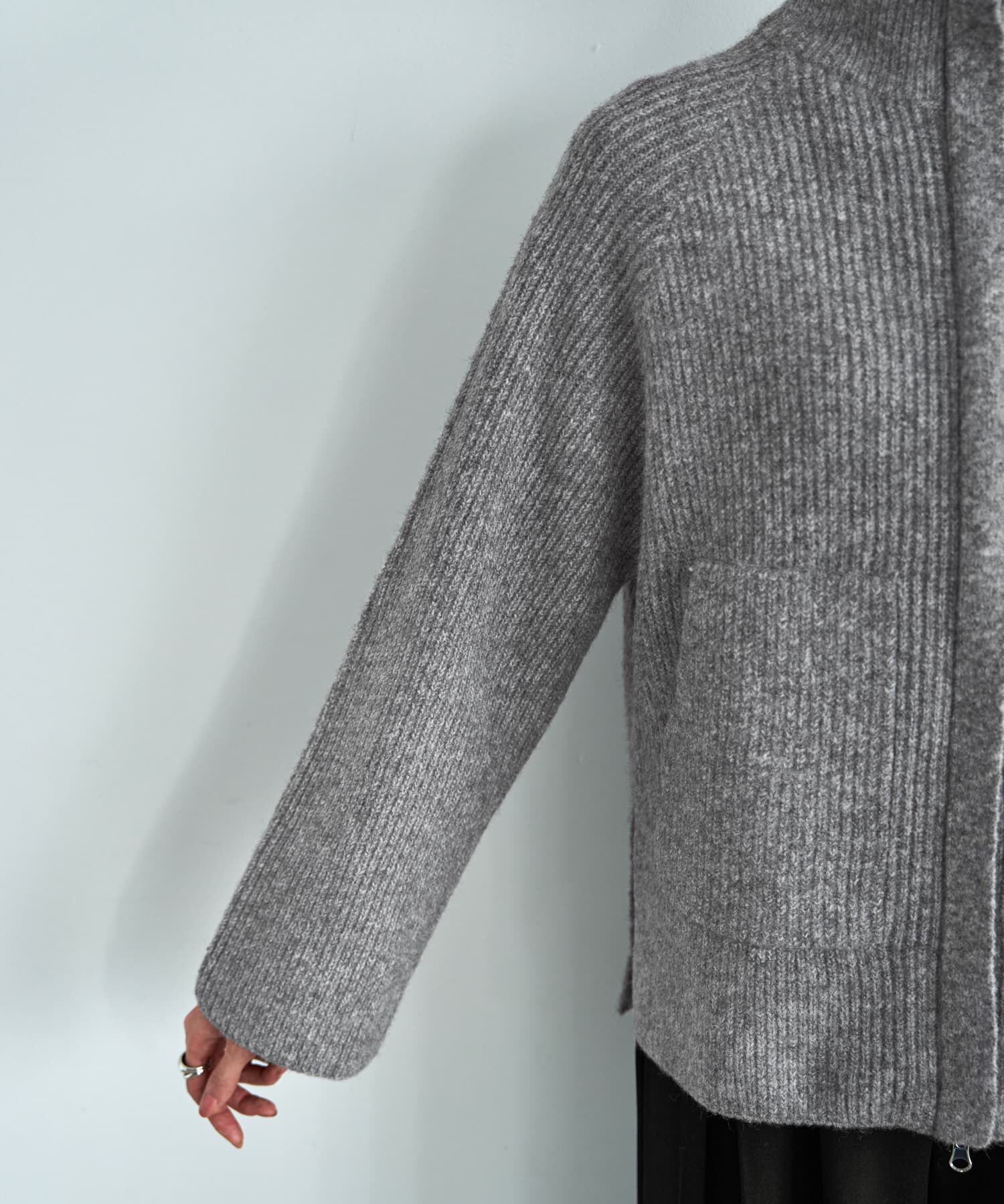 STYLE DELI「ダブルジップスタンドネックニットジャケット」|その他|