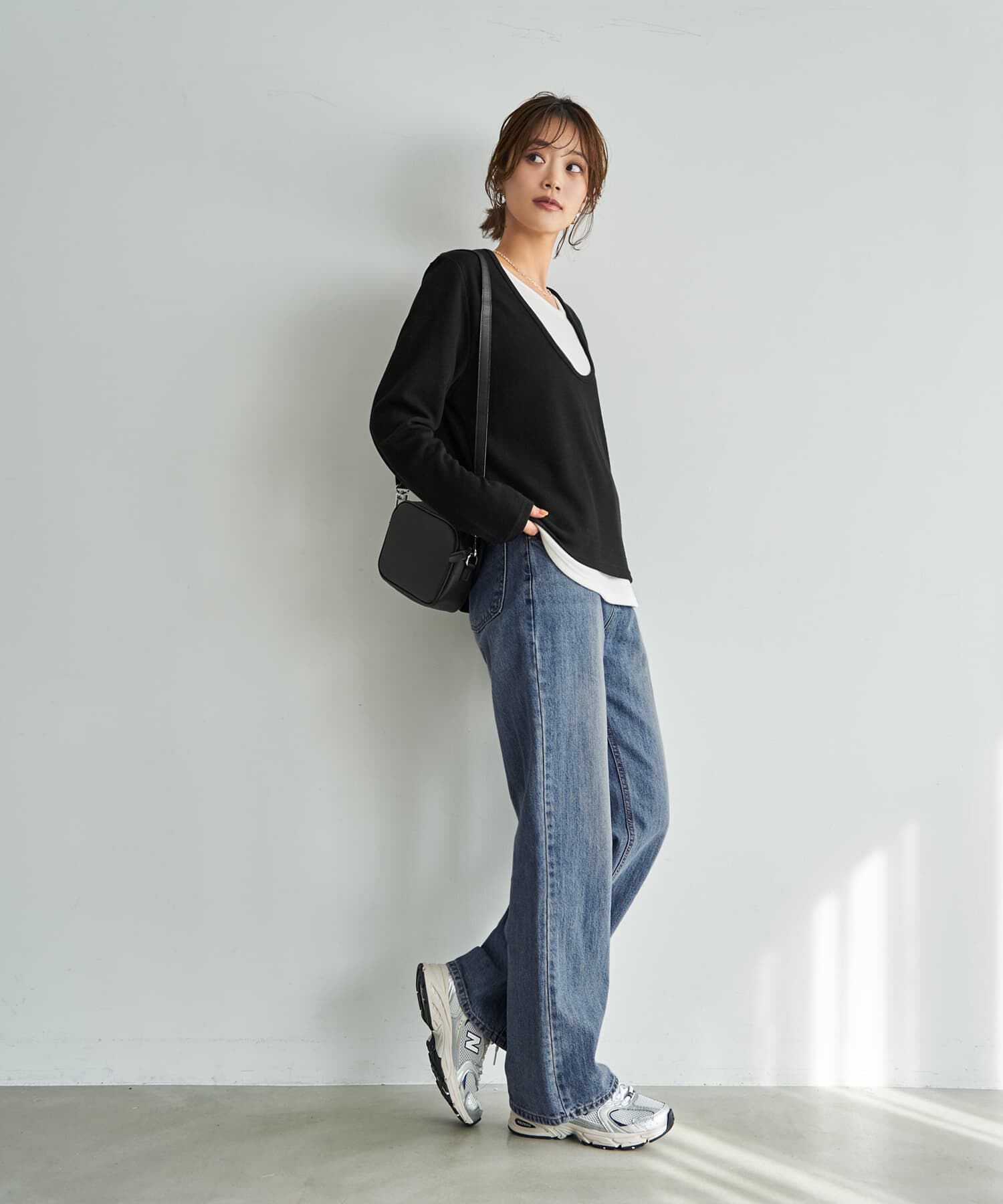 STYLE DELI「レイヤードUネックカットソートップス」|Tシャツ・カットソー|