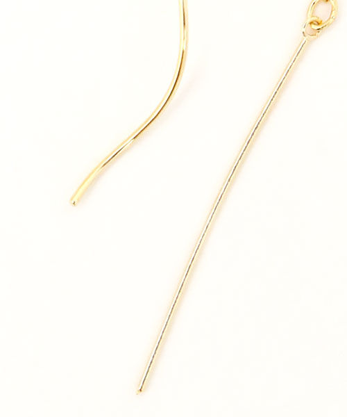 colleca la「ループフィット・ウェーブ＆ストレートバーのイヤリング」|イヤリング|