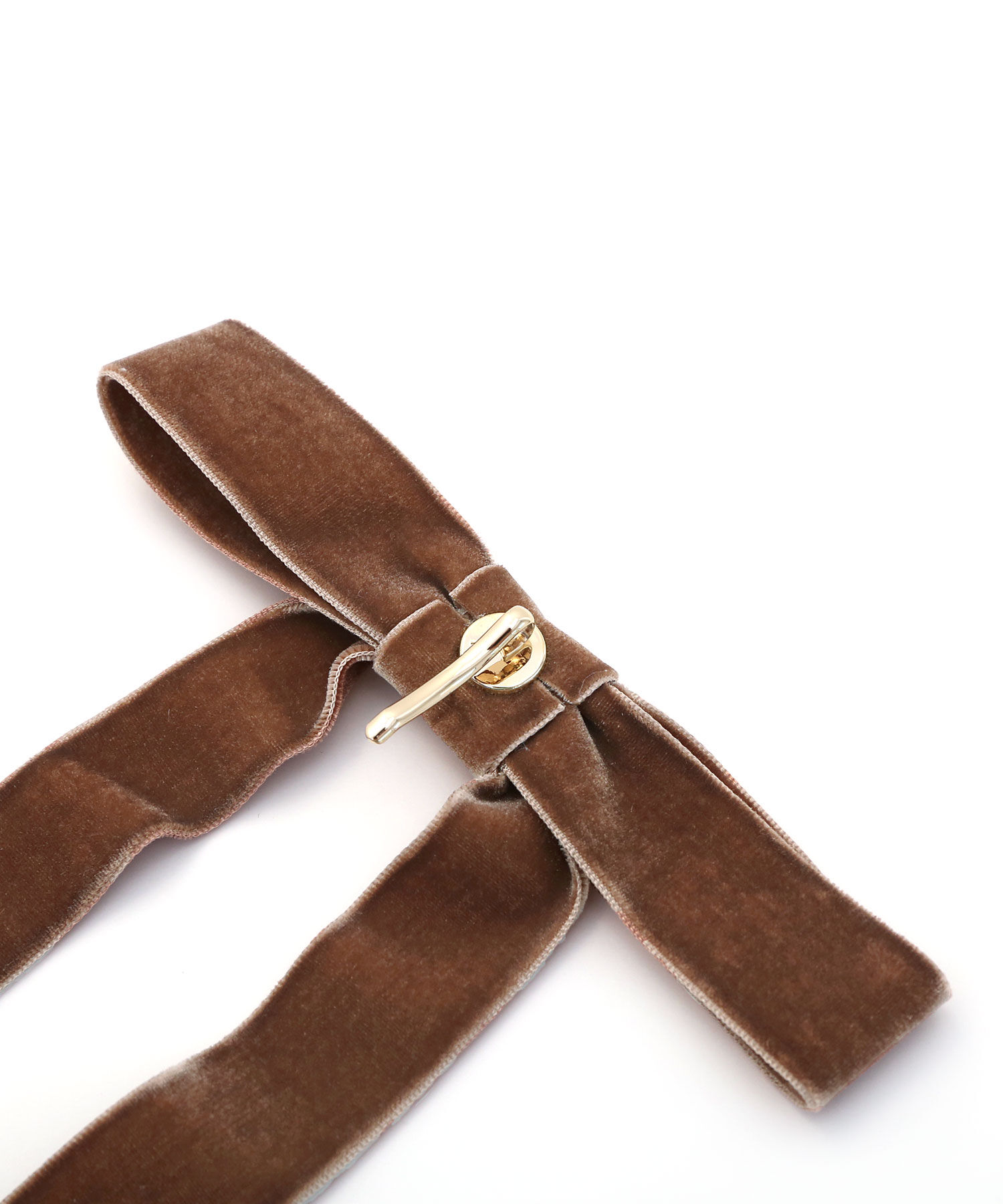 colleca la「両面ベロア ロングリボンヘアカフ/ヘアフック」|その他|