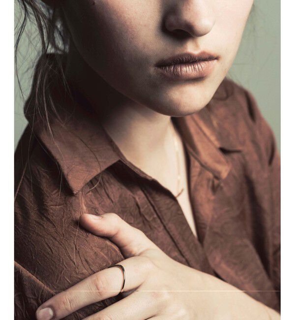 ete「[レイヤード] K18YG ワイヤー リング」|リング|