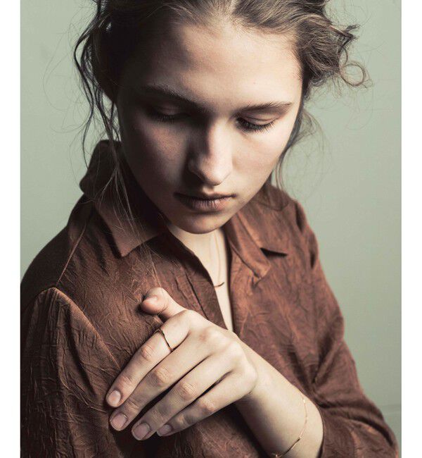 ete「[レイヤード] K18YG ワイヤー リング」|リング|