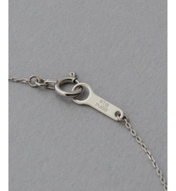 ete「[レイヤード] PT900/850 ダイヤモンド ネックレス」|ネックレス|