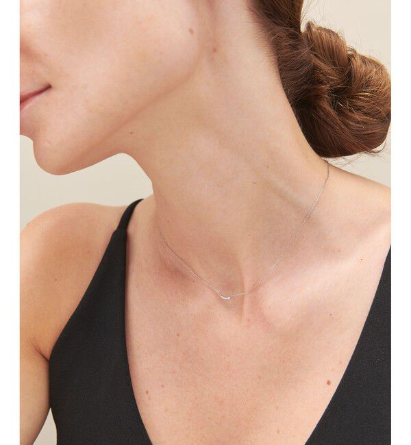 ete「[レイヤード] PT900/850 ダイヤモンド ネックレス」|ネックレス|