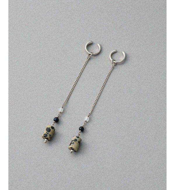 ete「ナチュラルストーン チューブカット イヤリング」|イヤリング|