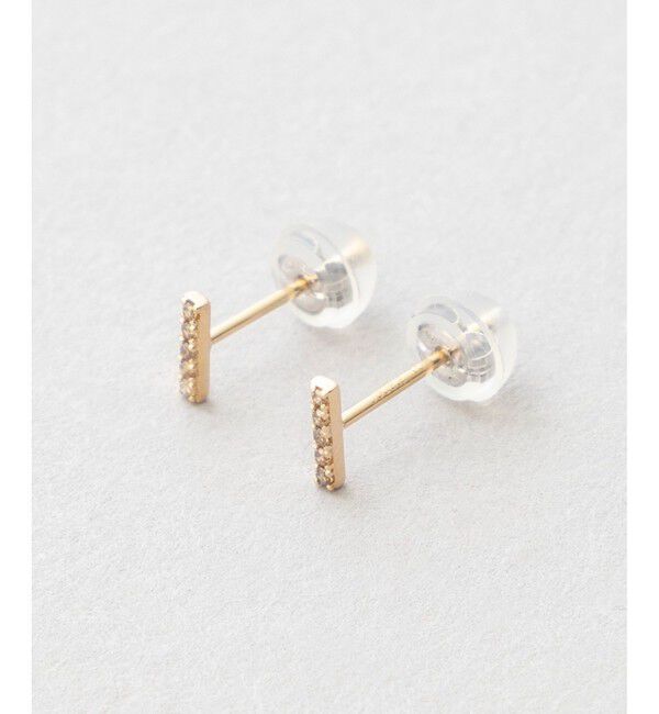 Jouete「K10YG ブラウンダイヤモンド ピアス」|ピアス|