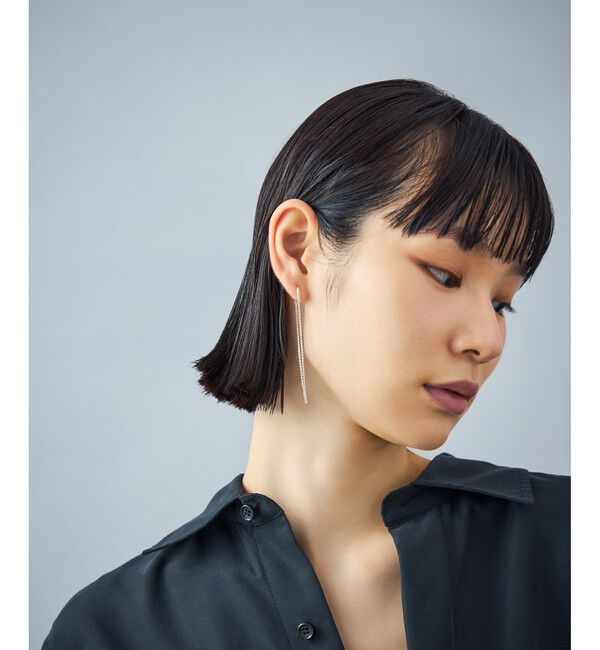 Jouete「[ダブルフェイス] イヤリング ドレープチェーン」|イヤリング|