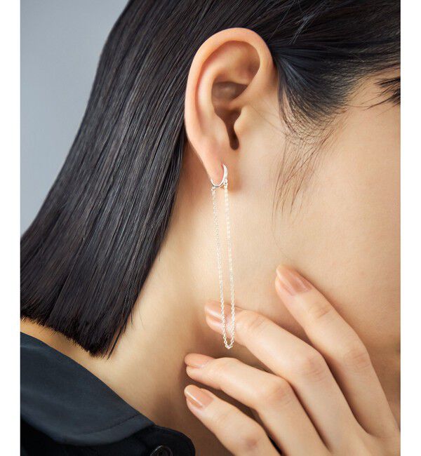 Jouete「[ダブルフェイス] イヤリング ドレープチェーン」|イヤリング|