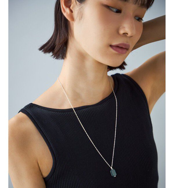 Jouete「[ジェム] ネックレス グリーンジャスパー」|ネックレス|