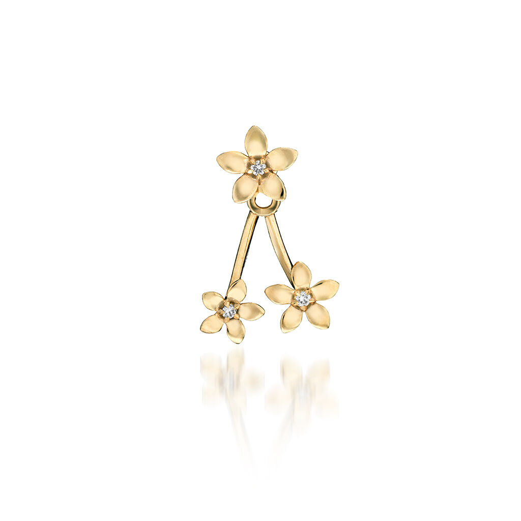 STAR JEWELRY「BLOOMING STAR」|ピアス|イエローゴールド