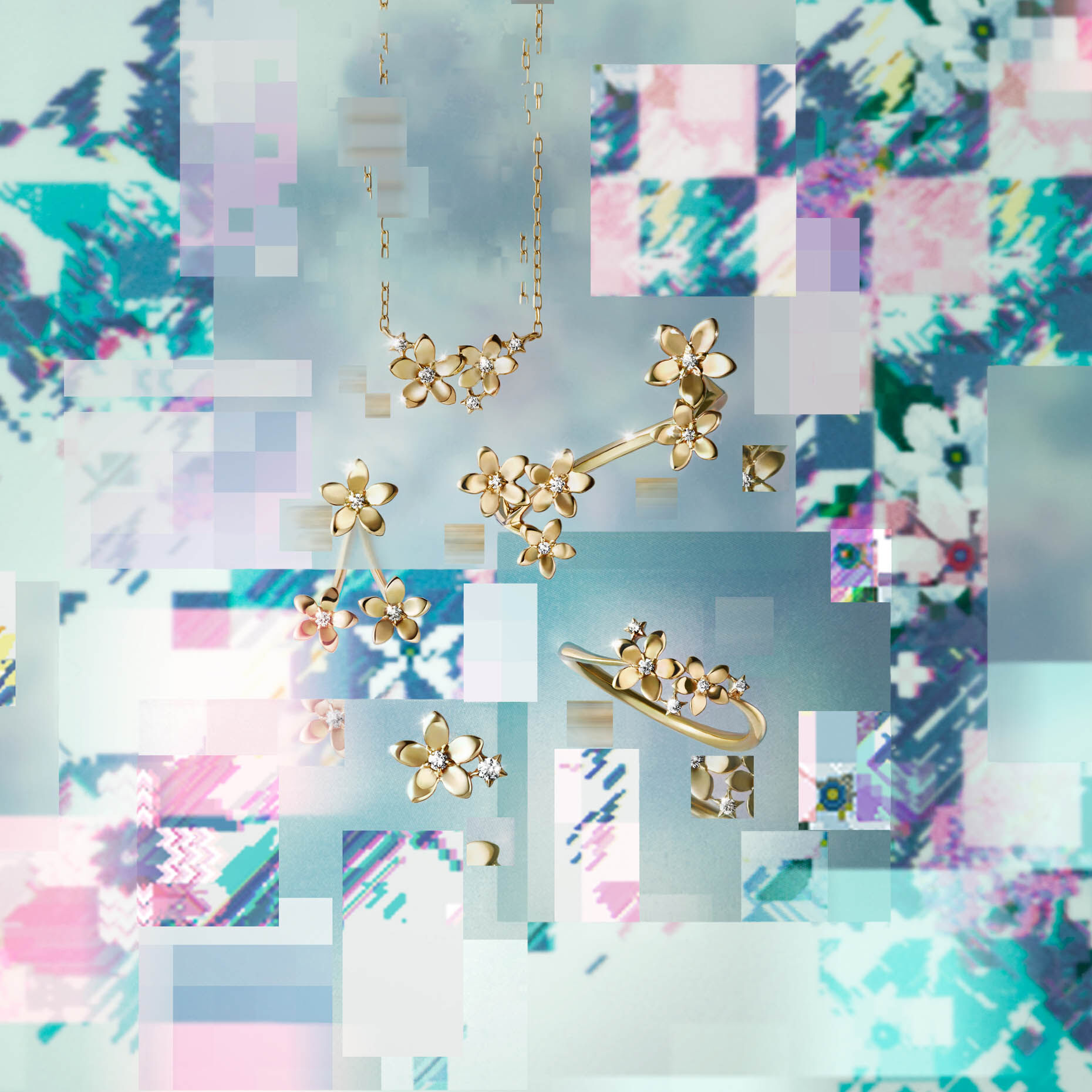 STAR JEWELRY「BLOOMING STAR」|ピアス|