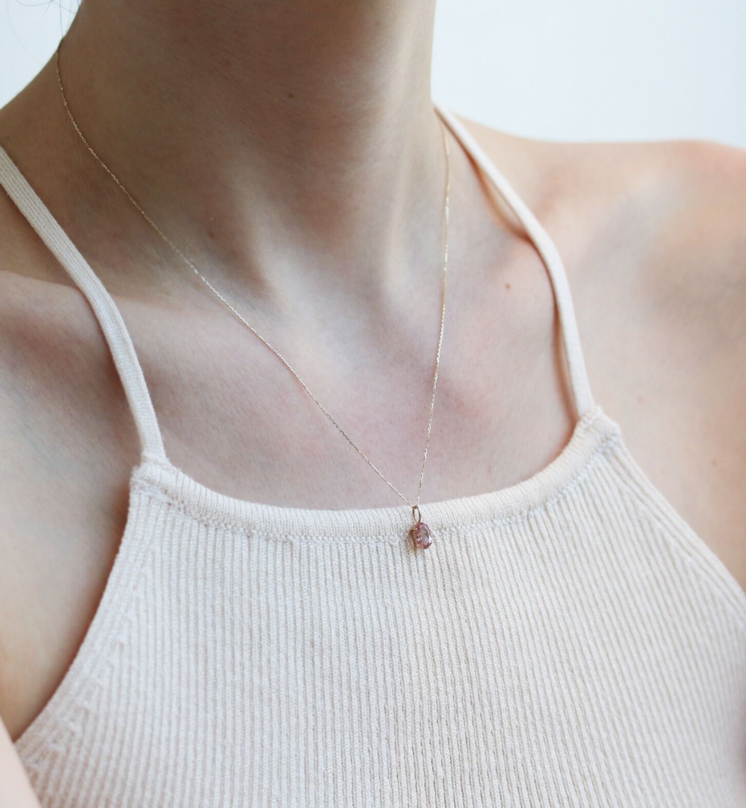  「K10YG ピンクトルマリン チャーム」|その他|