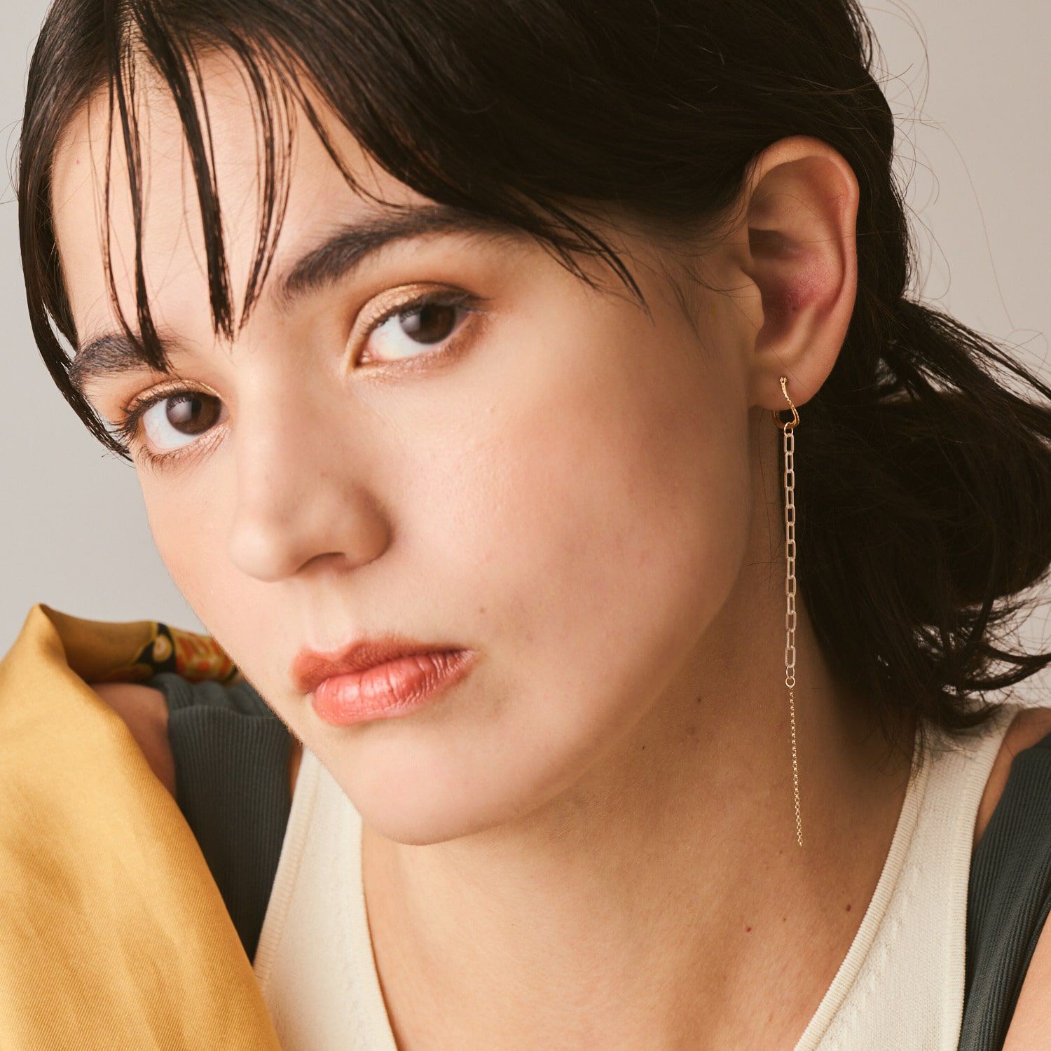 agete「シルバー／K10ピアスチャーム（片耳用）」|その他|