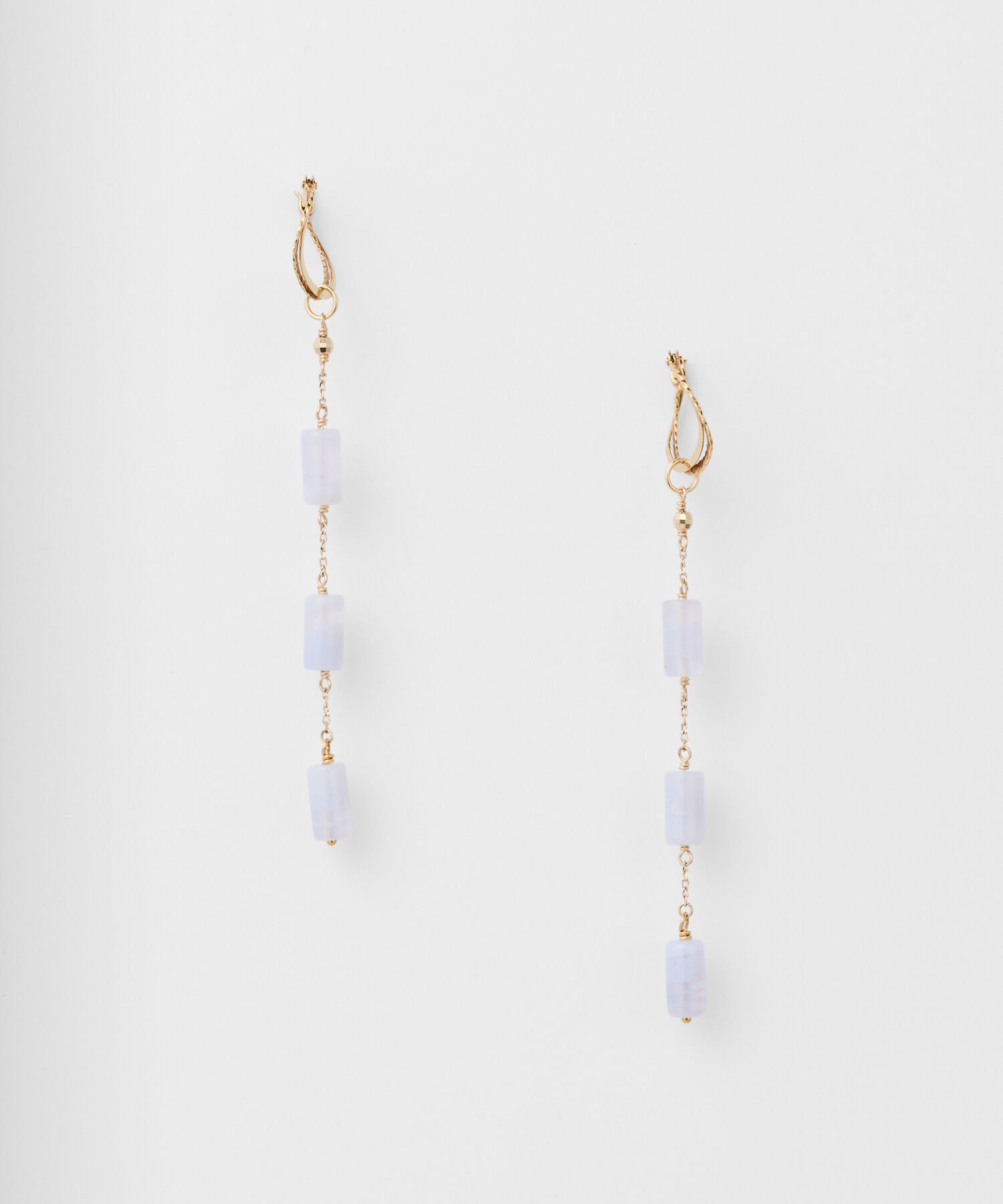 agete「K10カルセドニーピアスチャーム」|その他|