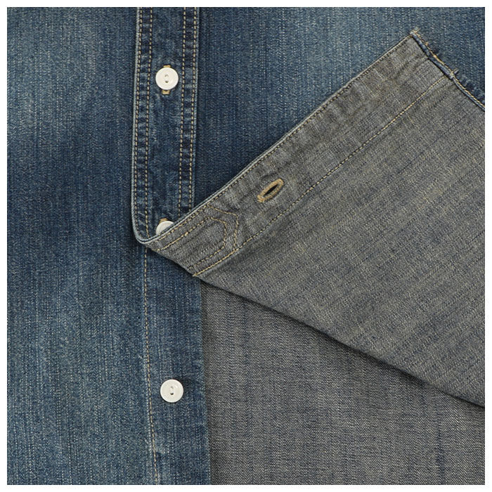 BACKYARD FAMILY「ヒューストン デニムシャツ 通販 houston シャツ デニム メンズ アメカジ ブランド」|シャツ・ブラウス|