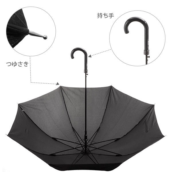 BACKYARD FAMILY「傘 メンズ 大きいサイズ 通販 おしゃれ 丈夫 8本骨 ジャンプ ワンタッチ グラスファイバー骨」|傘|