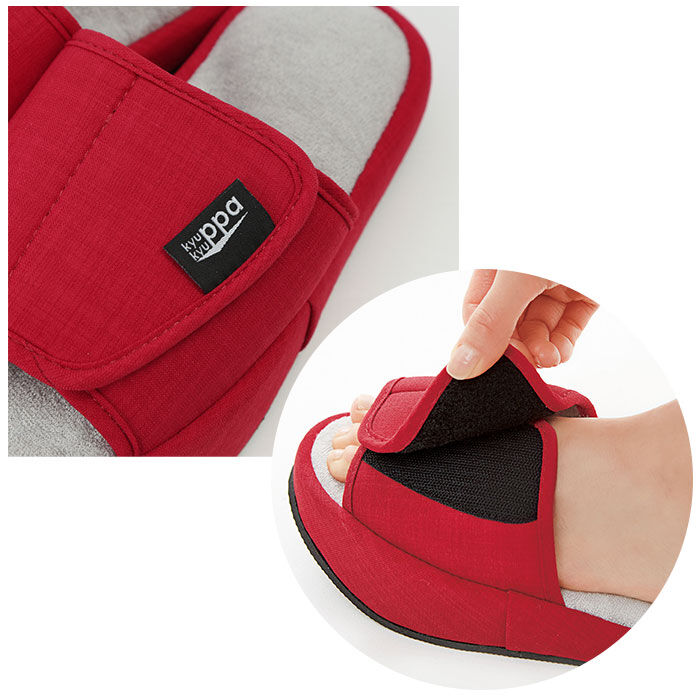 BACKYARD FAMILY「体幹トレーニング スリッパ 通販 コジット ゆるみ対策スリッパ キュキュッパ ふくらはぎ お尻」|ルームシューズ|